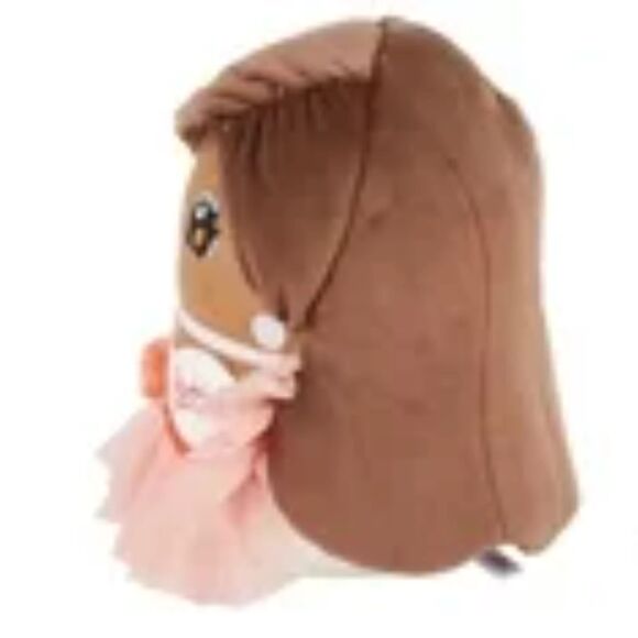 Barbie Cuutopia 10" Soft Plush Pillow Peach Gown & Ruffled Sleeves Ballet NWT - Picture 2 of 2